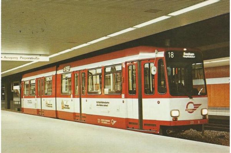 Postkarte BOGESTRA - Stadtbahneröffnung in Bochum 1979