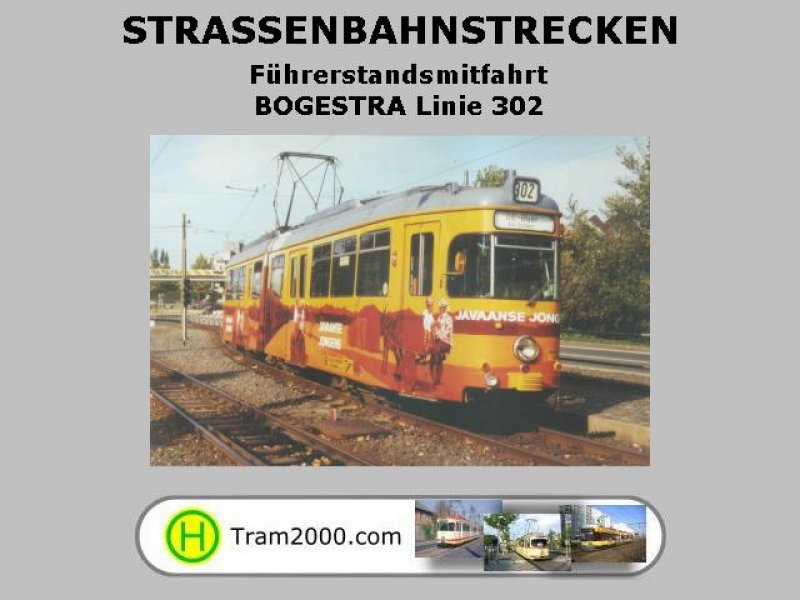 Straßenbahnstrecken - Führerstandsmitfahrten - BOGESTRA Linie 302