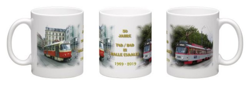 Panorama-Kaffeebecher - 50 Jahre T4D/B4D in Halle (Saale)