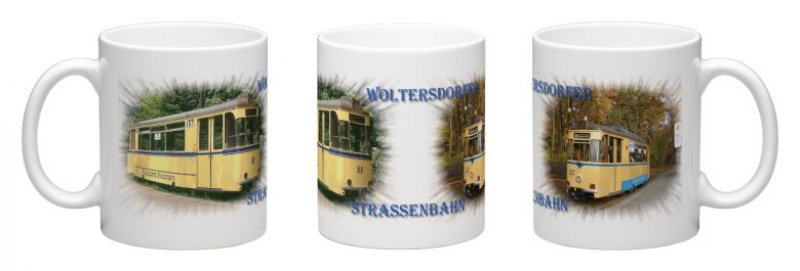 Panorama-Kaffeebecher - Woltersdorfer Straßenbahn