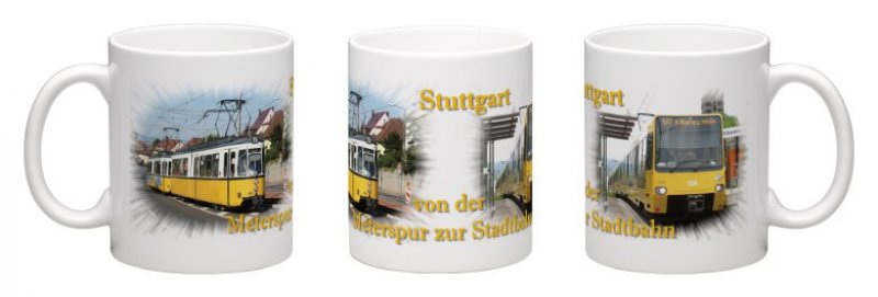 Panorama-Kaffeebecher - Stuttgart - Von der Meterspur zur Stadtbahn