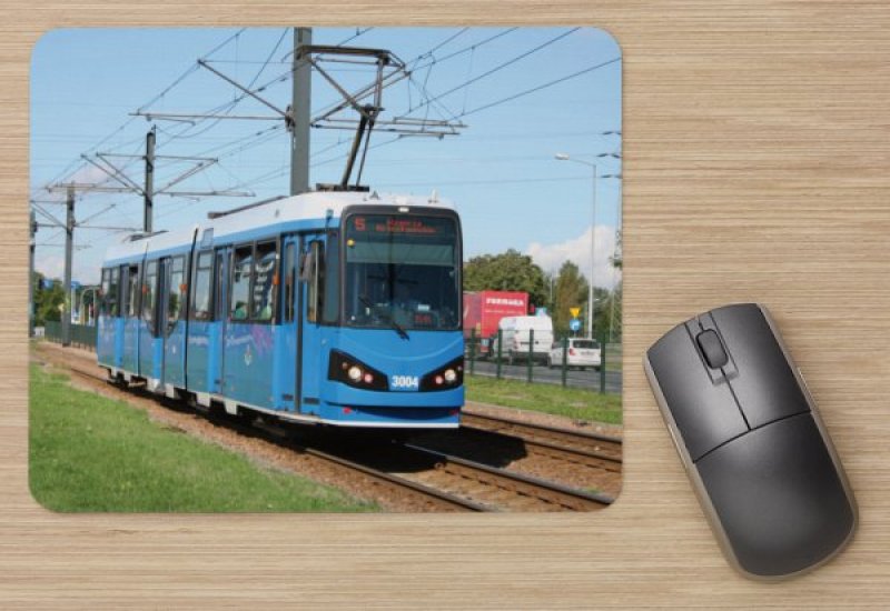 Mousepad mit Straßenbahnmotiv - N8S-NF Krakow [Krakau] (Polen) TW-3004