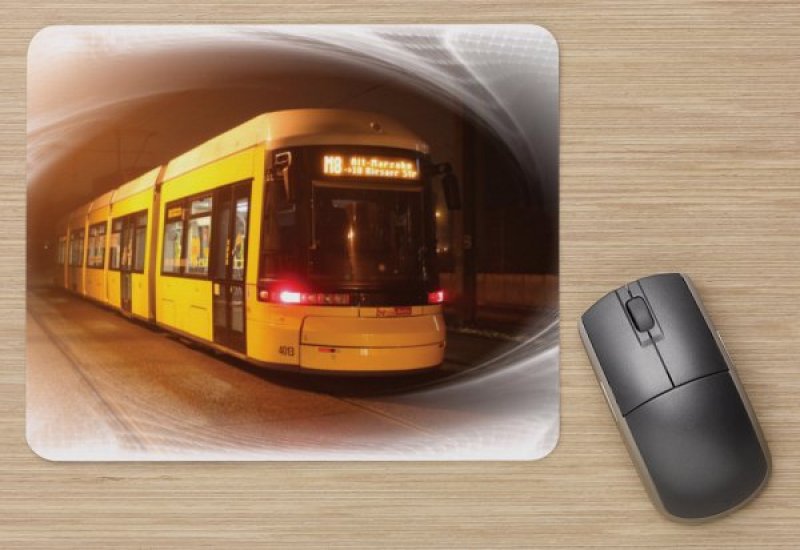 Mousepad mit Straßenbahnmotiv - Flexity Berlin TW-4013