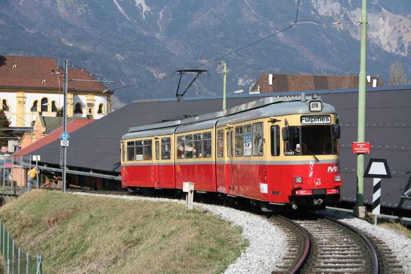 Postkarte Innsbruck (Österreich) - GT8 Gelenktriebwagen 83