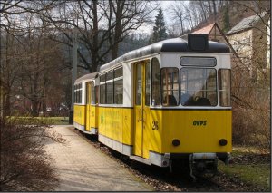 Postkarte - Kirnitzschtalbahn BW-26 und BW-25