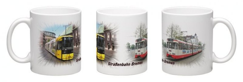 Panorama-Kaffeebecher - Straßenbahn Bremen