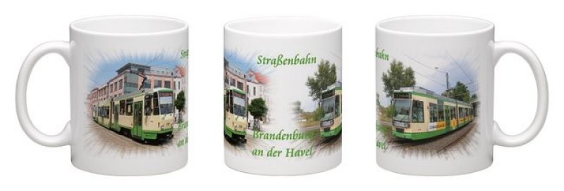 Panorama-Kaffeebecher - Straßenbahn Brandenburg an der Havel