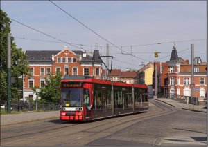 Postkarte Straßenbahn Brandenburg - MGT6D TW-105