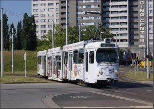 Postkarte Braunschweiger Straßenbahn - GT6-NF Gelenktriebwagen 0051