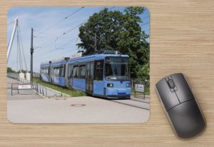Mousepad mit Straßenbahnmotiv - München