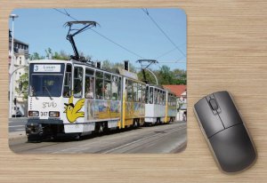 Mousepad mit Straßenbahnmotiv - Spatzenbahn Gera