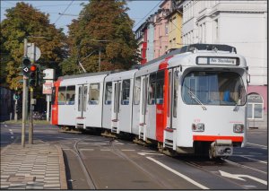 Postkarte Düsseldorf - GT8SU Gelenktriebwagen 3219