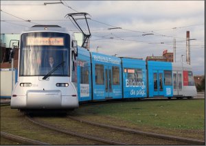 Postkarte Düsseldorf - NF8U Triebwagen 3324