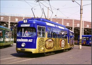 Postkarte Düsseldorf - GT6 Gelenktriebwagen 2312