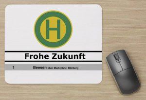 Mousepad - Haltestelle HAVAG "Frohe Zukunft"