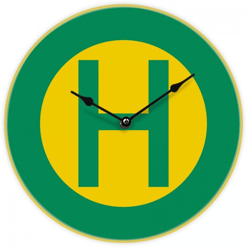 Uhr mit Straßenbahnmotiv - Haltestelle