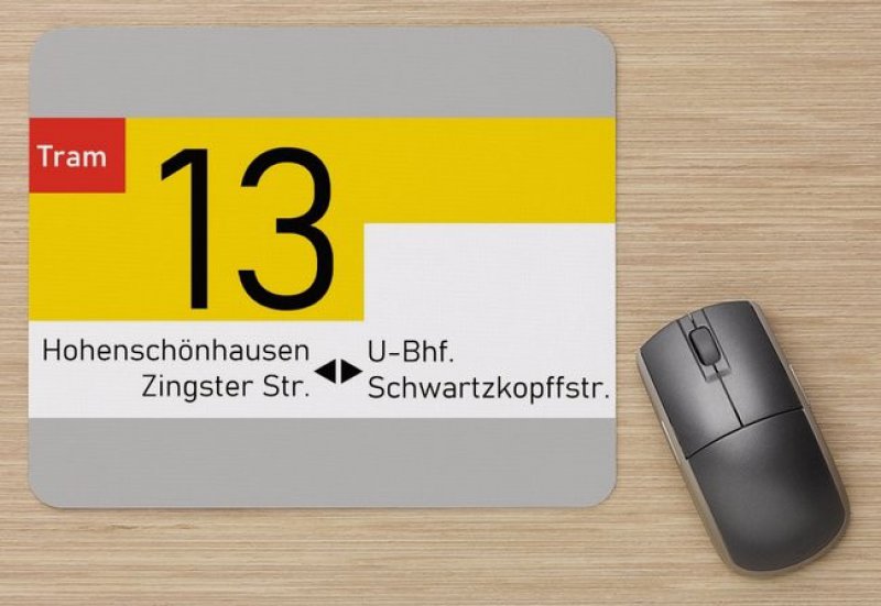 Mousepad - Linienschild BVB Berlin Linie 13