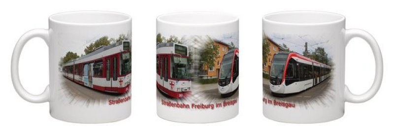 Panorama-Kaffeebecher - Straßenbahn Freiburg im Breisgau
