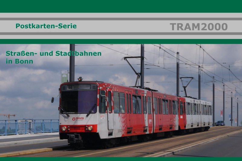 Postkarten-Serie - Straßenbahn Bonn mit 10 Motivkarten