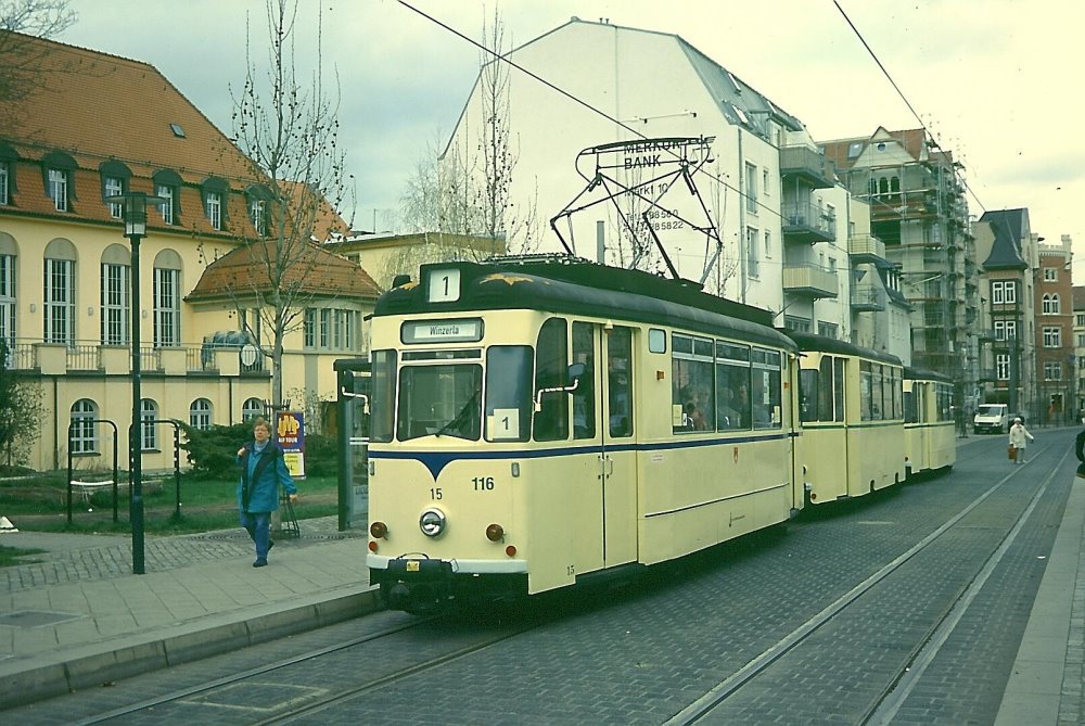 Fotoabzug Jena - T57 Triebwagen 116 (1)