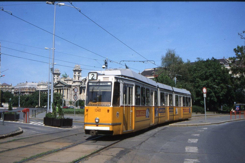 Fotoabzug Budapest (Ungarn) - CSM Gelenktriebwagen 1340