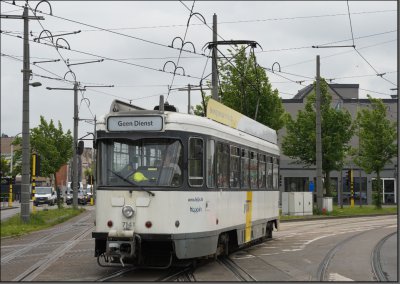 Postkarte Antwerpen (Belgien) - PCC-ER Großraumtriebwagen 7141