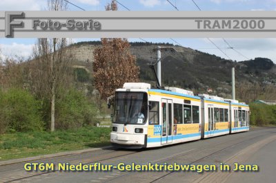 Foto-Serie - GT6M Niederflur-Gelenktriebwagen in Jena