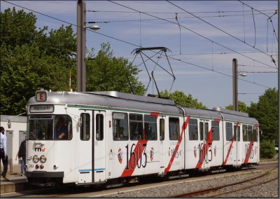Postkarte Rhein-Neckar - GT8 Gelenktriebwagen 202
