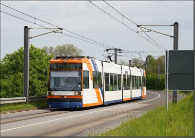 Postkarte Rhein-Neckar - 6MGT Niederflur-Gelenktriebwagen 5650
