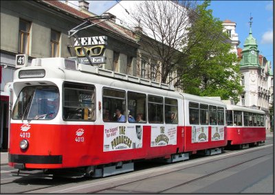 Postkarte Wien (Österreich) - GT6 (E2) Gelenktriebwagen 4013 (WL)