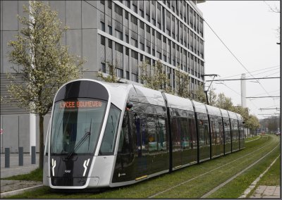 Postkarte Luxembourg - URBOS 3 Niederflur-Gelenktriebwagen 105