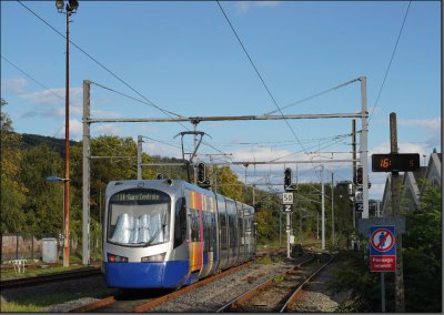 Postkarte Mulhouse [Mülhausen] (Frankreich) - AVANTO Niederflur-Gelenktriebwagen TT27