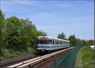 Postkarte München - A2.1 U-Bahn-Doppeltriebwagen 7134 / 6134