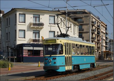 Postkarte Oostende / Gent (Belgien) - PCC Großraumtriebwagen 26