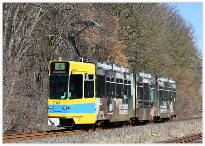 Postkarte Gotha - Be 4/8 Gelenktriebwagen 223