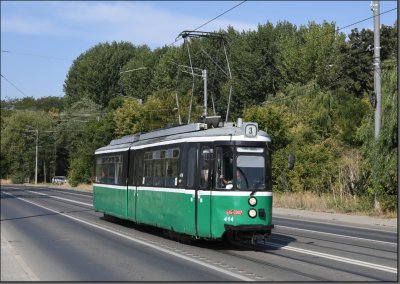 Postkarte Iasi [Jassy] (Rumänien) - GT4 Gelenktriebwagen 414
